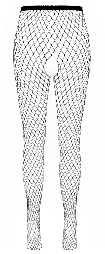 Cottelli Collection Net Tights S-L bezkājstarpes melnas Photo 5