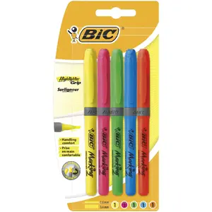 Marķieru komplekts BIC 824758 — 5 gab., daudzkrāsaini