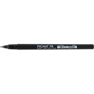 Otaiņpildspalva BRUYNZEEL SAKURA Pigma Brush Pen Fine Black — arhīva pigmenta tinte, smalks otu gals