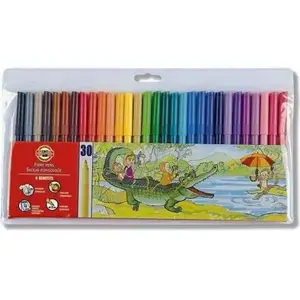 Marķieri KOH-I-NOOR Flamastry komplekts 30 krāsas (MPN 245652)