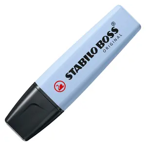 Маркер Stabilo Boss Original Pastel скошенный наконечник Синий, 1 шт