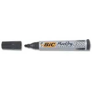 Pastāvīgais marķieris BIC 2000, melna krāsa, bullet gals