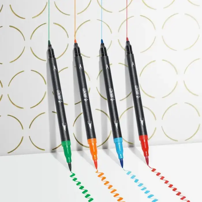 BIC Intensity Dual Tip marķieri — 6 krāsas Photo 2
