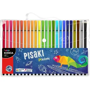 Flomāsteru komplekts Derform KIDEA 24 krāsas ar futlāri (MPN 244186)