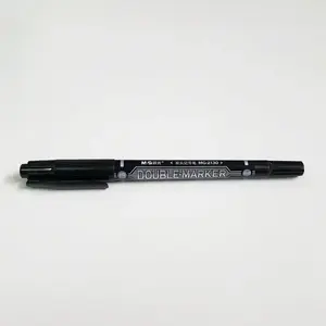 Двухсторонние маркеры MG Double черные, набор 12 шт — двусторонний маркер