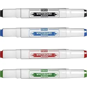 Dry-erase double-ended marker Easy-Stationery EASY — 4 colors, dual-tip whiteboard marker