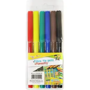 Marķieru komplekts Gimboo FLAMASTRY GIMBOO 6 krāsas — Gimboo modelis 30641790