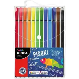 Marķieri Derform komplekts 12 krāsas etui — 12 krāsu marķieri
