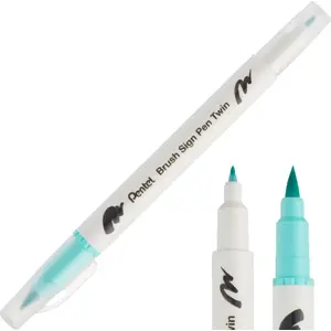Otinais marķieris PENTEL SESW30C-T134 — divpusējs otas galu marķieris, smaragda