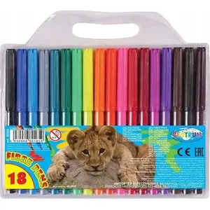 Marker set Centrum FLAMASTER 18 colors ZOO — felt-tip markers, 18 colors