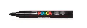 Marker POSCA PC-5M Bullet tip Black — refillable paint marker, medium 1.8–2.5 mm
