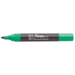 Перманентный маркер Sharpie M15 — чёрный, зелёный — 1 шт.