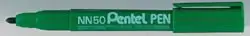Permanent marker Pentel Green Label NN50-D — green ink, fine tip