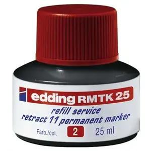 Piepildījums marķierim Edding RMTK 25, sarkans, 25 ml, pildviela