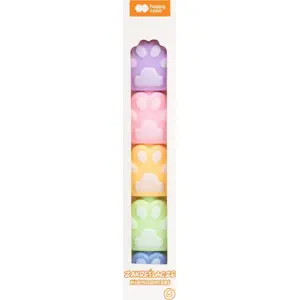 Марķieri Happy Color CAT&DOG ķepa 5 gab fluorescējoši, 5 krāsas