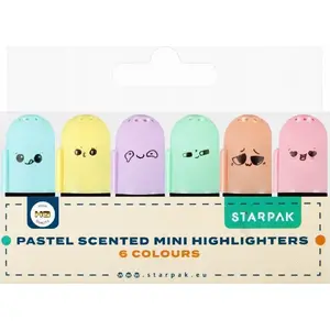 Tekstmarkeris STARPAK ZAKRESLACZ MINI ZAK27, smaržots pastas tinte, 6 krāsas, iepakojums 12/144