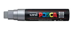 Marķieris Uni POSCA PC-17K Silver — krāsu marķieris, sudraba tinte, 1 gab.
