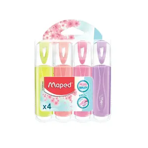 Marķieri Maped M742546 — 12 gab., 5 mm gals, krāsas rozā, violeta, sarkana, dzeltena