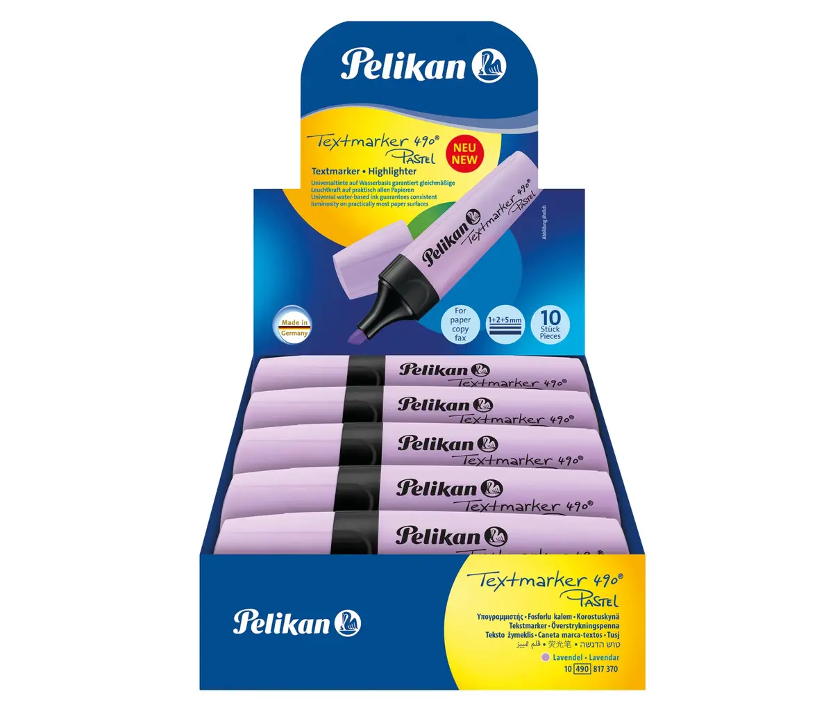 Marķieris Pelikan 817370 komplekts 10 violets Photo 4