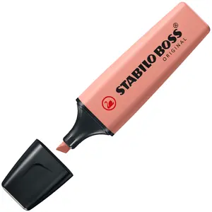 Набор маркеров Stabilo BOSS ORIGINAL NatureColors 10 шт., скошенный наконечник, коричневый