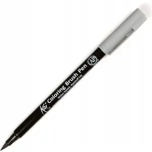 Marķieris BRUYNZEEL SAKURA Sakura Koi Color Brush Marker 44 Cool Gray — suka gals, vienspārains tonis