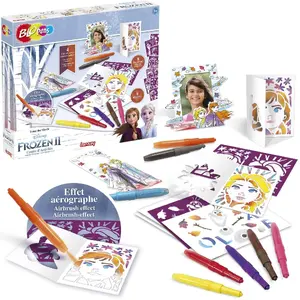 Marķieru komplekts Lansay Blo Pens Frozen — 8 krāsaini marķieri zīmēšanai un krāsošanai