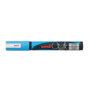 Марķieris uni mitsubishi pencil ChalkGlass PWE-5M gaiši zils, gals 1.8–2.5 mm, 1 gab.