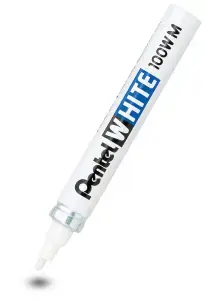 Krāsu marķieris Pentel X100WM White — 1 gab., nepārredzama balta tinte