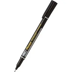 Marker Pentel NF450 black round tip 0.6–1.0 mm — permanent marker for CD/DVD and surfaces