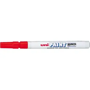 Eļļas marķieris uni mitsubishi pencil PX21 sarkans — PX21CZE, pastāvīga tinti, smalks gals