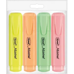 Highlighter Toma Mistral Pastel 4 colors — Toma, model 354037, pastel chisel tip set