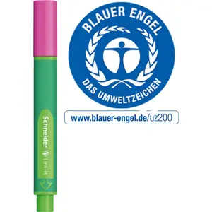 Filca pildspalva Schneider Electric Link-It 1,0 mm, melna tinte, ergonomisks korpuss