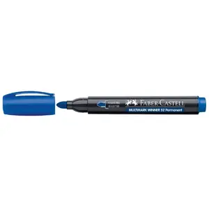 Pastāvīgais marķieris Faber-Castell 157851, apaļš uzgalis, zils tinti, 1 gab.