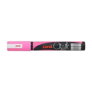 Krioļu marķieris trodat Uni-Ball ChalkGlass PWE-5M Rozā, biezums 1.8–2.5 mm, 1 gab.