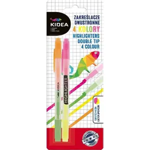 Marķieri Derform ZAKRESLACZ 2STR 4KOL (divpusējs marķieris, 4 krāsas)