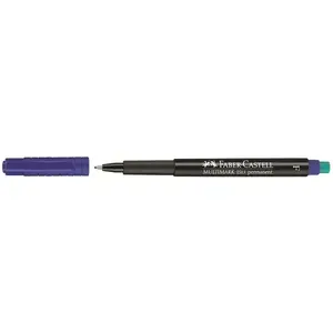 Перманентный маркер Faber-Castell Multimark синий, пластиковый корпус, 1 шт