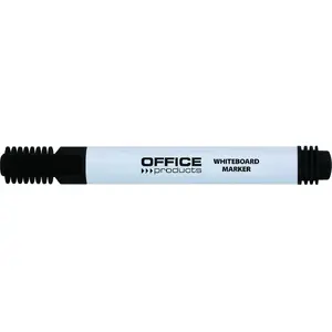 Marķieris baltajām tāfelēm melns — office products PBSX1084, sauss dzēšams, lodveida gals