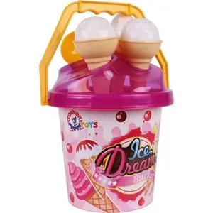 Smilšu komplekts Technok Zestaw do piasku lody 5743 p12 mix - bērnu smilšu rotaļlietas, dažādas detaļas