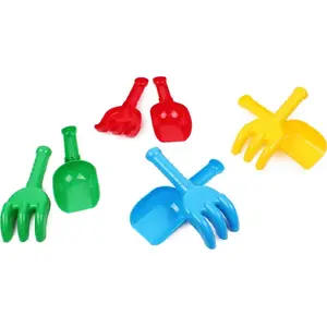 Technok Small Shovel and Rake Set 2865 for Sand and Garden