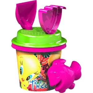 Sand play set Artyk Tweety 5-piece with mesh bag – children's beach/toy set