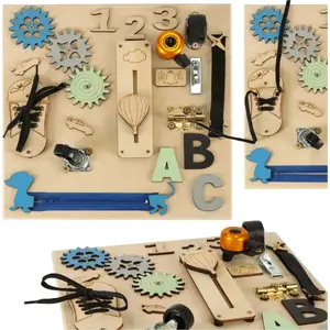 Manipulative Wooden Activity Board KIK KX4424 30×30 cm