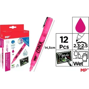 Chalk Liquid TEKA Kreda in Pink, pack of 12 — TEKA 558973