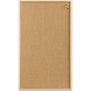 Notice Board NAGA Opslagstavle hessian with wooden frame 80 x 60 cm, hessian surface