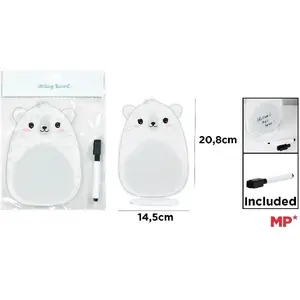 Доска для маркера 145×208 мм 2X3 Frosty Bear компактная настольная маркерная доска