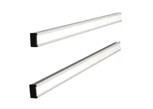 T-Card Support Rails 12 Link NOBO, aluminium, 388×13 mm, grey/silver