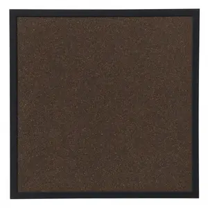 Cork Noticeboard 60×60 cm NAGA with Dark Brown Cork and Black Frame