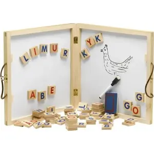 Krea KREA Alphabet Whiteboard — Magnetic double-sided whiteboard for letters and writing