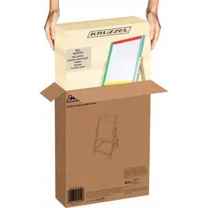 Double-sided wooden board Kruzzel 23546 — wooden double-sided board, model 23546