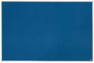 Notice Board NOBO 1915559 — Indoor blue insert board, aluminium frame, 1500×1000×8 mm