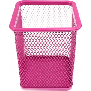 Square pen holder TEKA 621296, desktop organizer in 4 colors